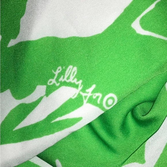 Lily Pulitzer Anniversary Edition Green and White Boom Boom Jumpsuit Size XS - Picture 3 of 7